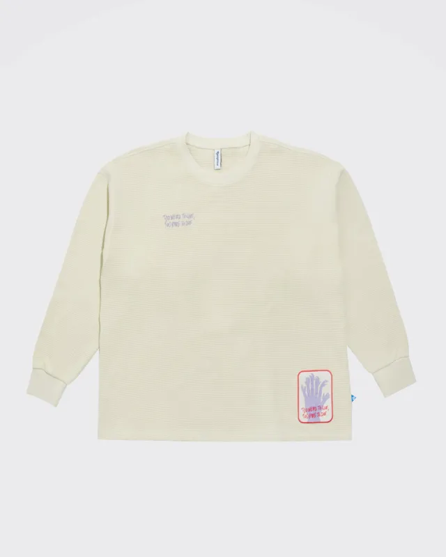 Reception - Knit - Waffle - Sweat - White Bone sold by Reception