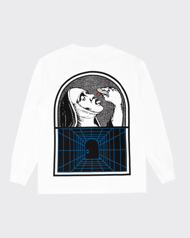 Reception - Tee - Holy - LS Tee - White sold by Reception