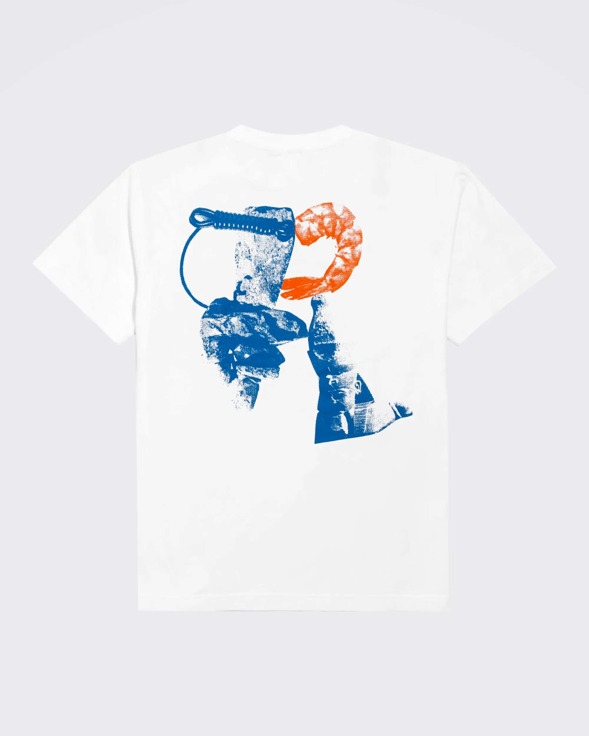 Reception - Tee - Shrimp - SS Tee - White sold by Reception