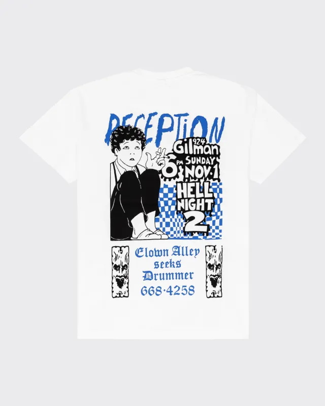 Reception - Tee - Hell Night - SS Tee - White sold by Reception
