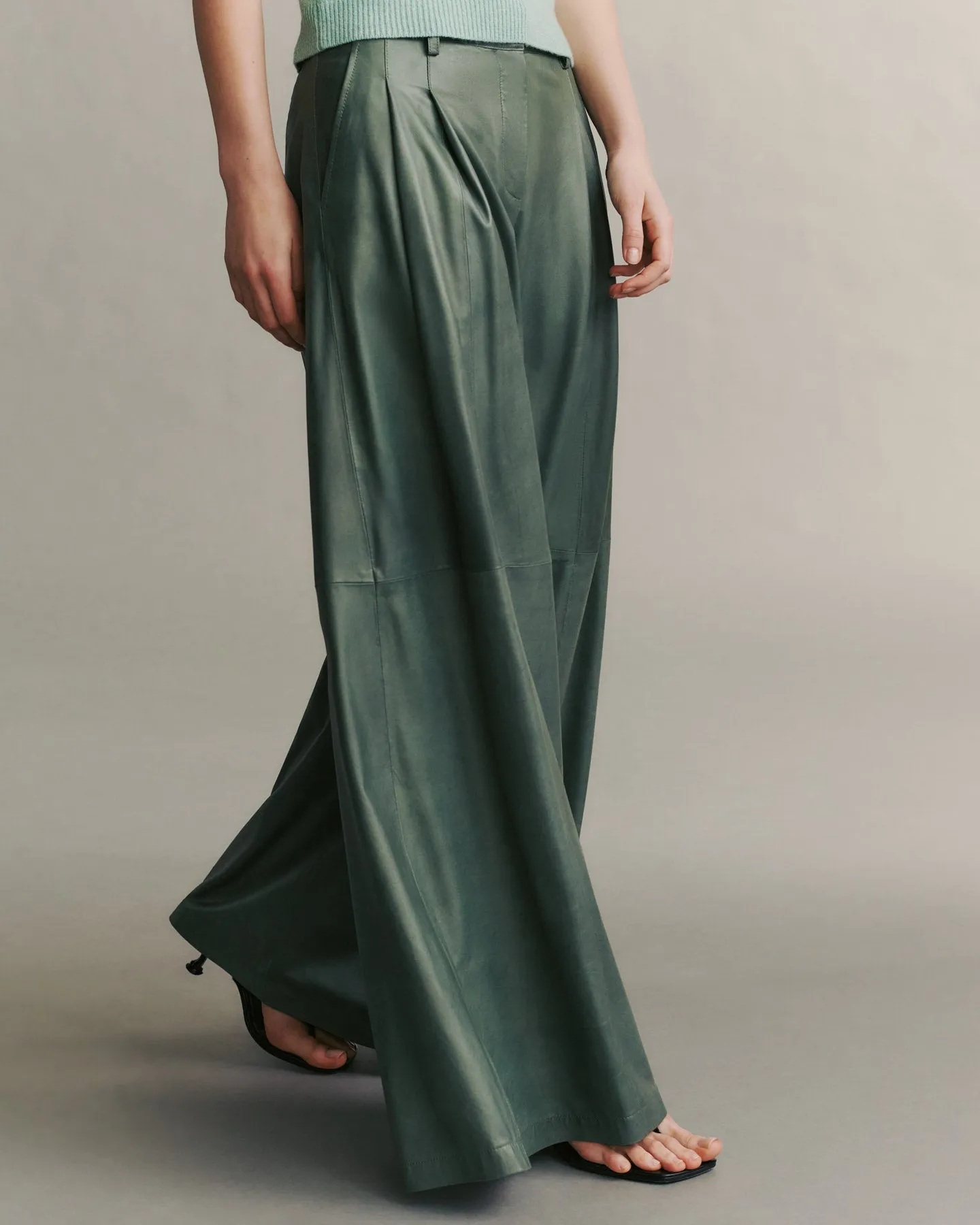 Didi Pant in Paper Leather sold by TWP CLOTHING