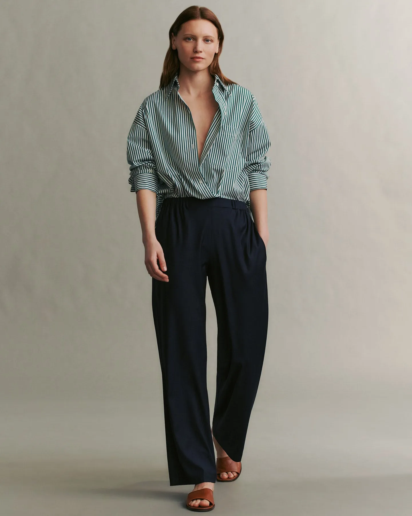 Earl Shirt in Downing Awning Stripe sold by TWP CLOTHING product image thumbnail 4