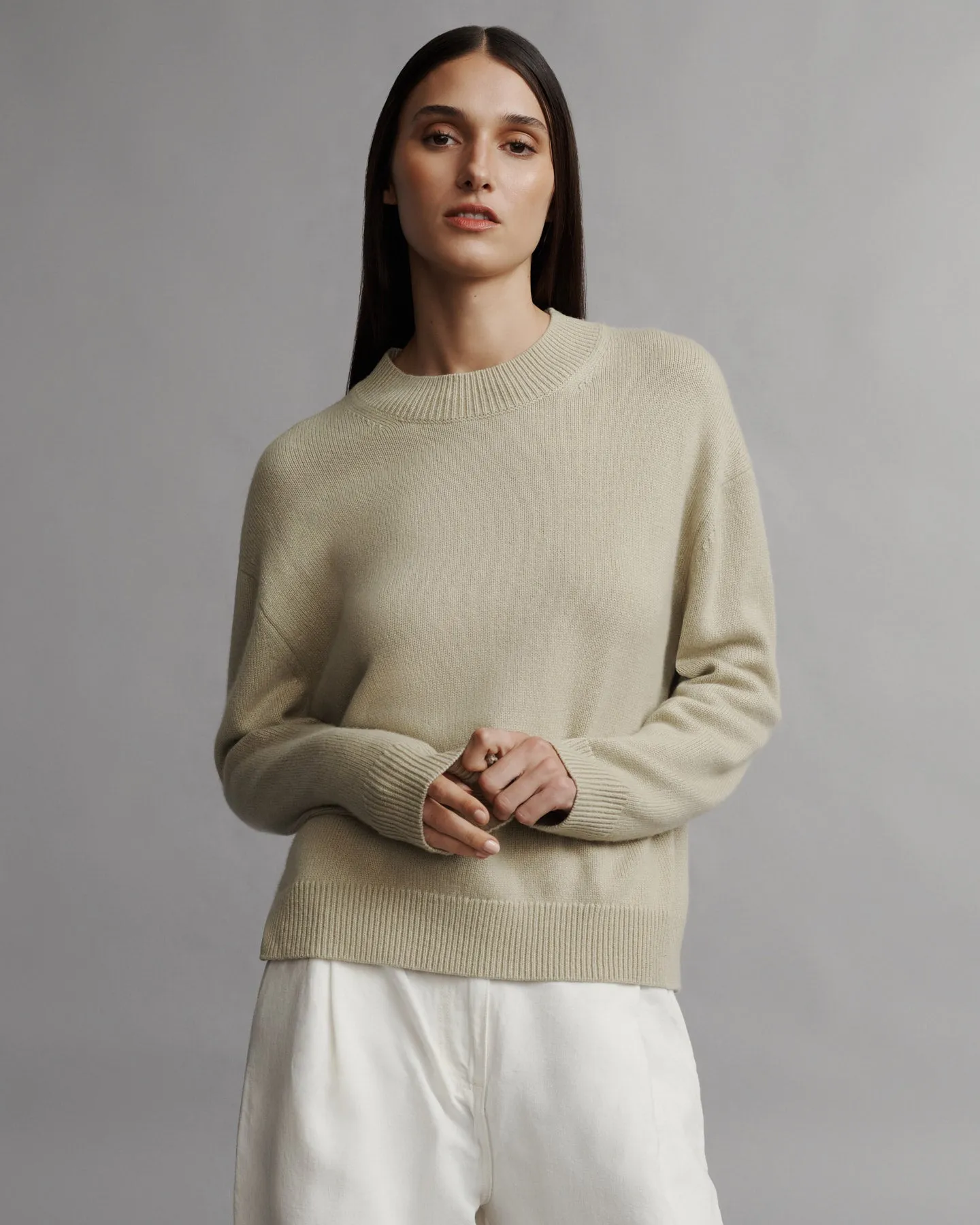 Boy Crewneck in Cashmere sold by TWP CLOTHING