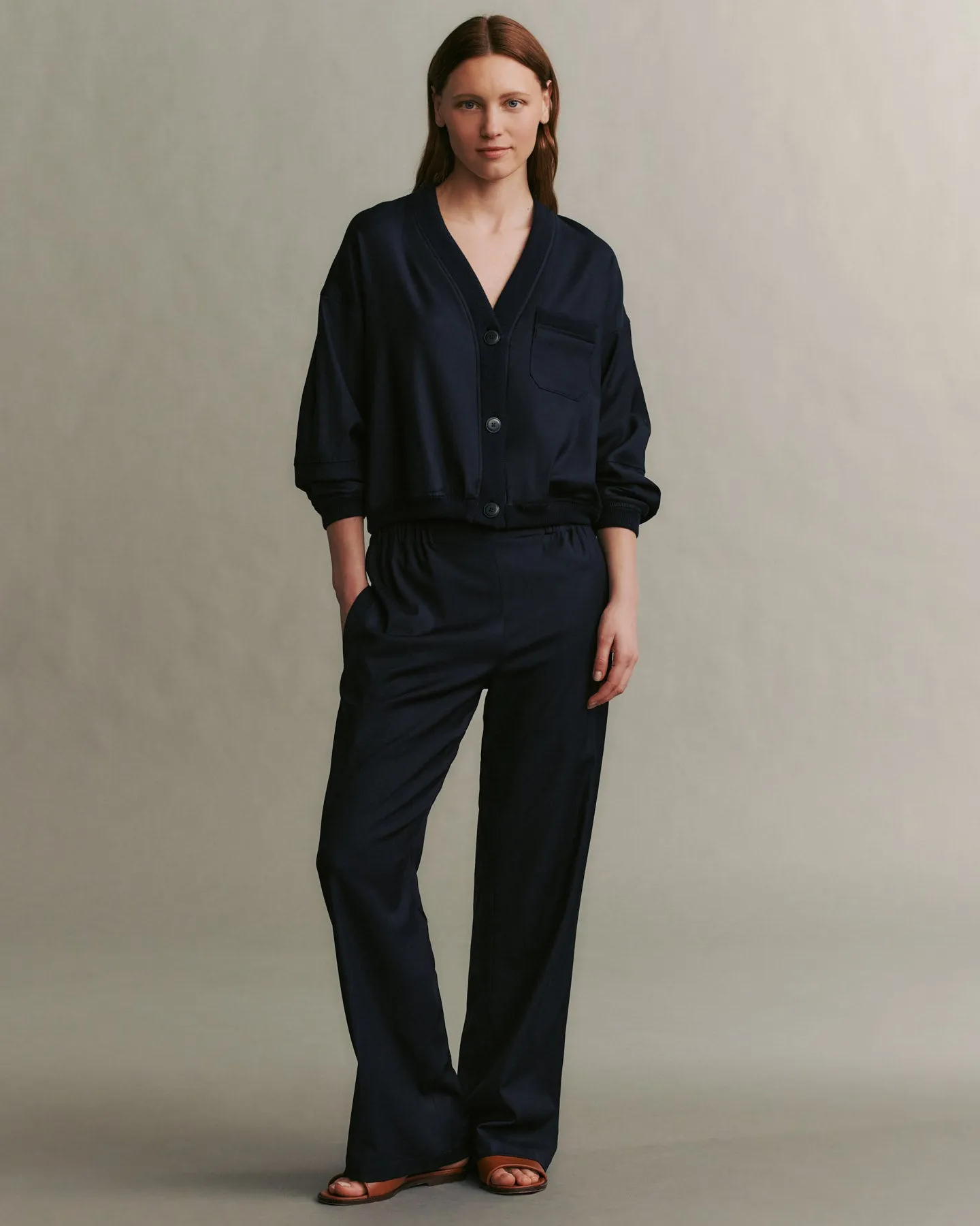 Macie Cardigan in Chintzed Wool sold by TWP CLOTHING product image thumbnail 2