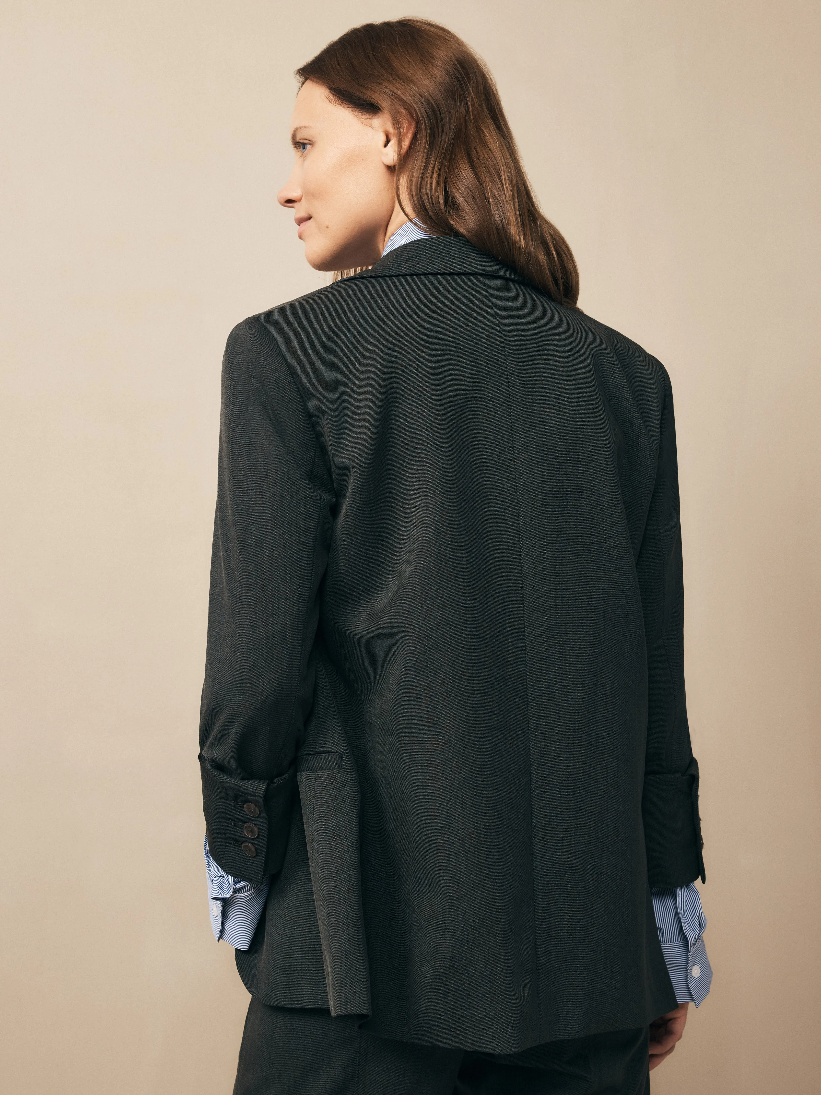 Boyfriend Blazer in Wool Twill sold by TWP CLOTHING product image thumbnail 2