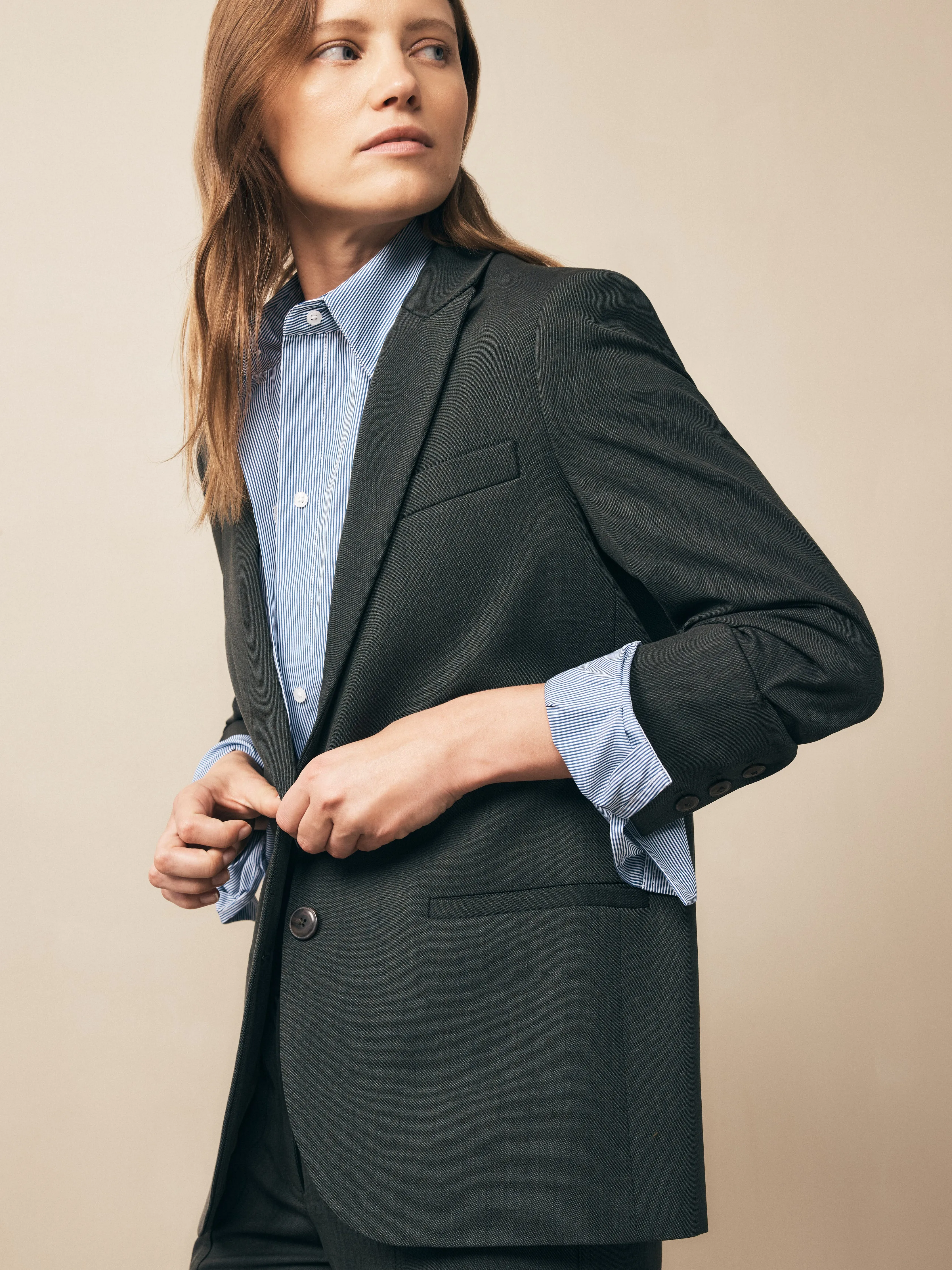 Boyfriend Blazer in Wool Twill sold by TWP CLOTHING product image thumbnail 4