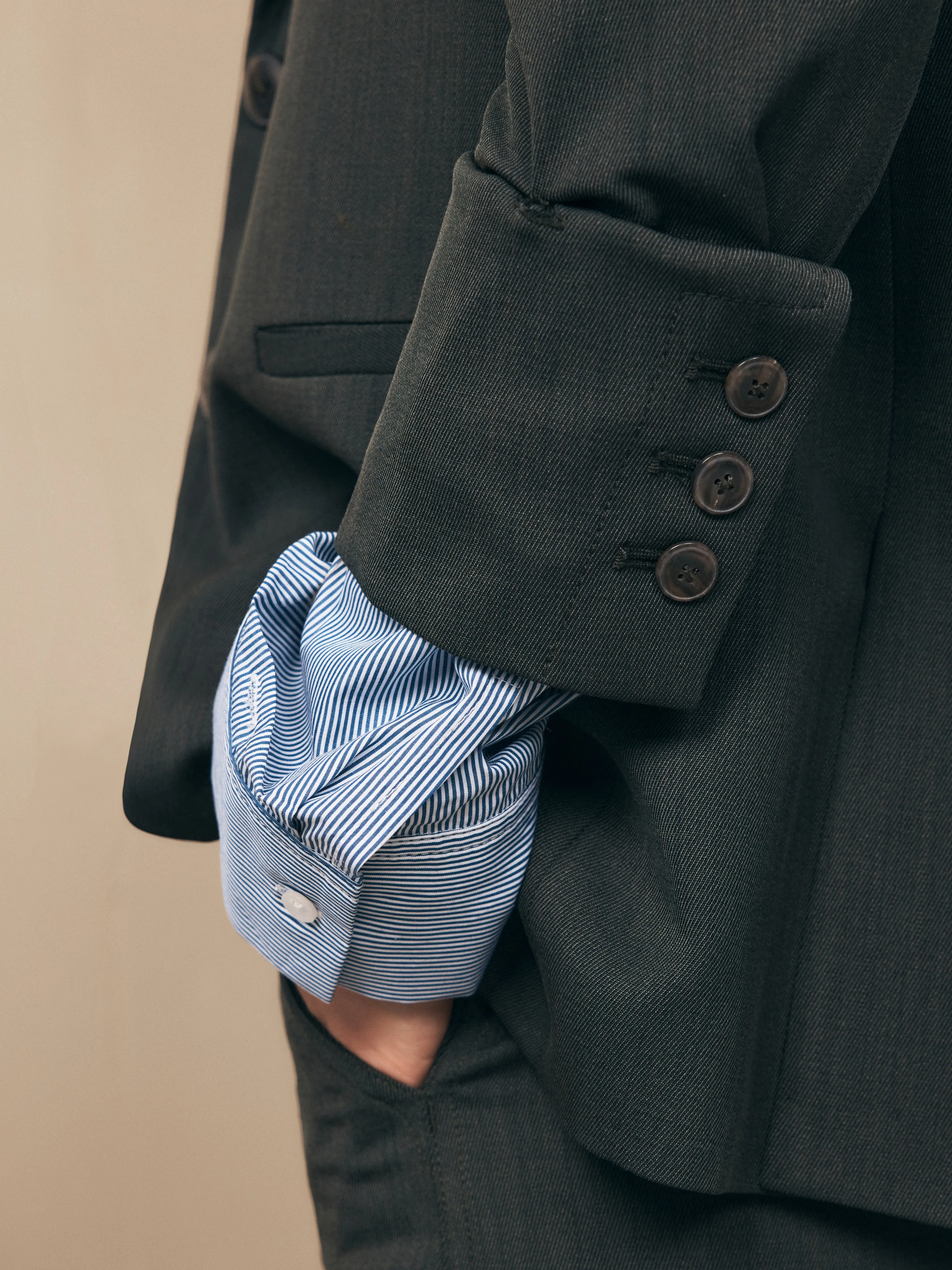 Boyfriend Blazer in Wool Twill sold by TWP CLOTHING product image thumbnail 3