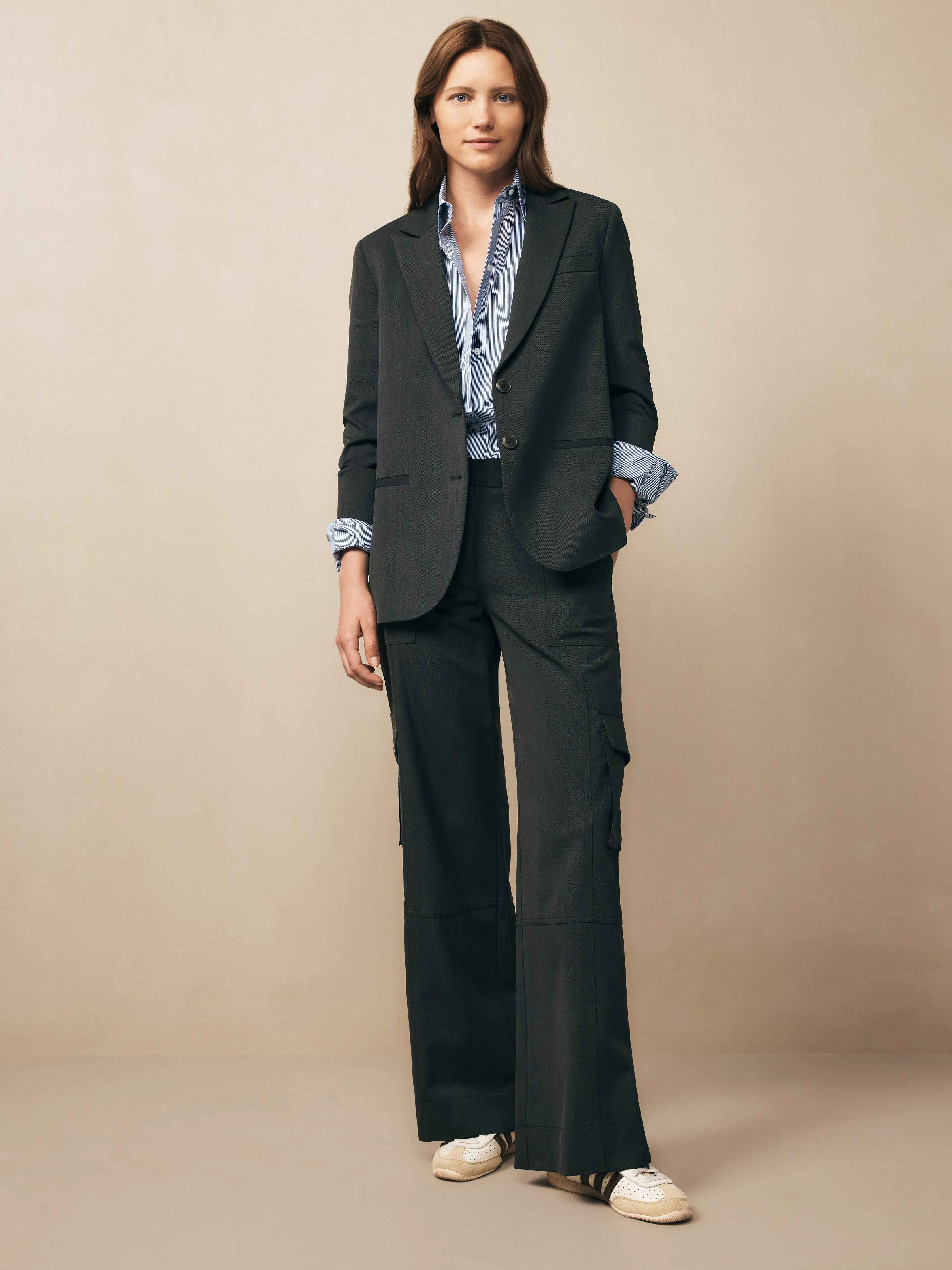 Boyfriend Blazer in Wool Twill sold by TWP CLOTHING product image thumbnail 5