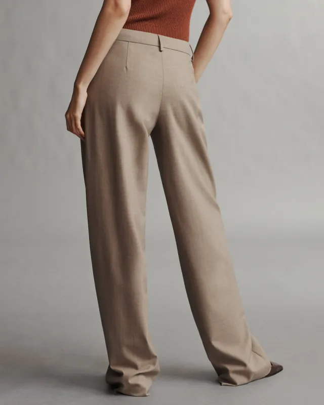 Elizabeth St. Pant in Light Wool Suiting sold by TWP CLOTHING