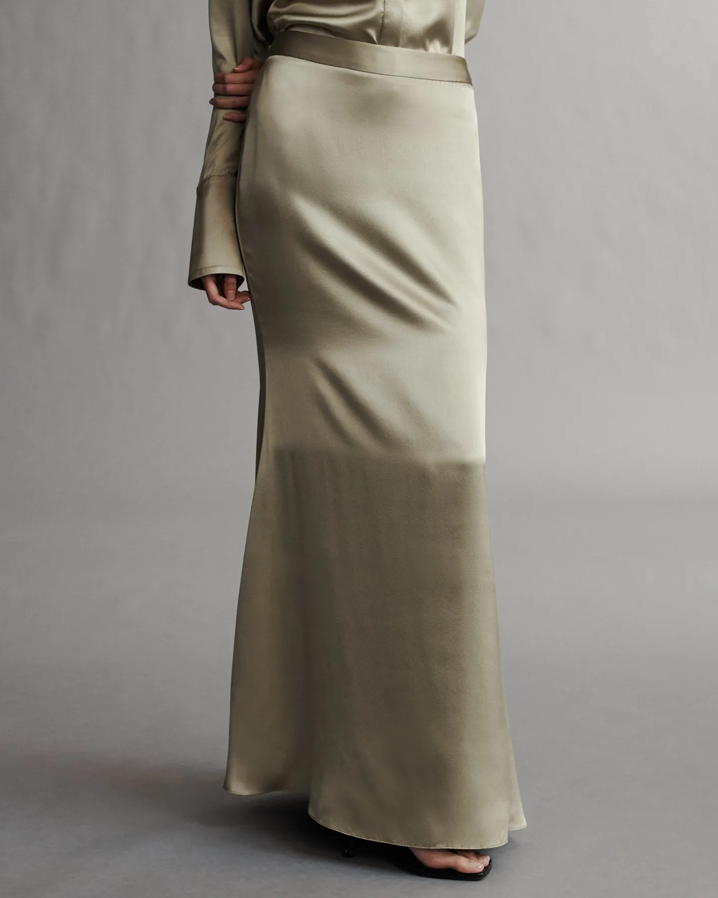 At Last Skirt in Silk Charmeuse sold by TWP CLOTHING product image thumbnail 3