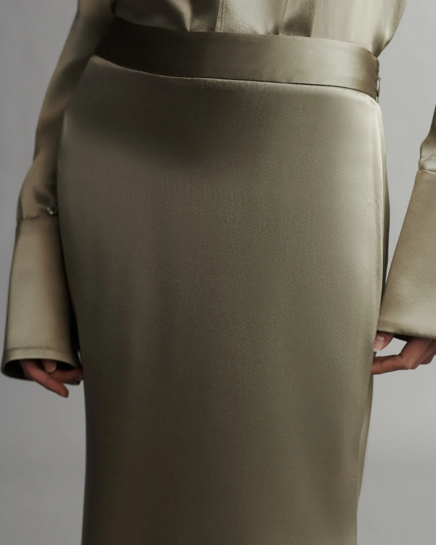 At Last Skirt in Silk Charmeuse sold by TWP CLOTHING product image thumbnail 4