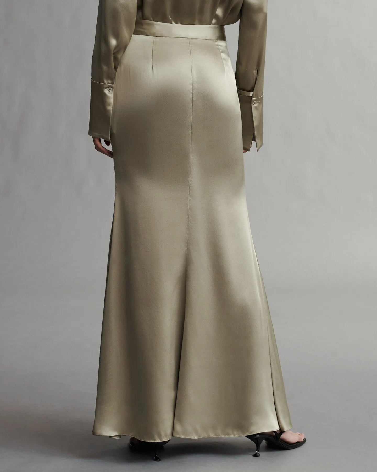 At Last Skirt in Silk Charmeuse sold by TWP CLOTHING