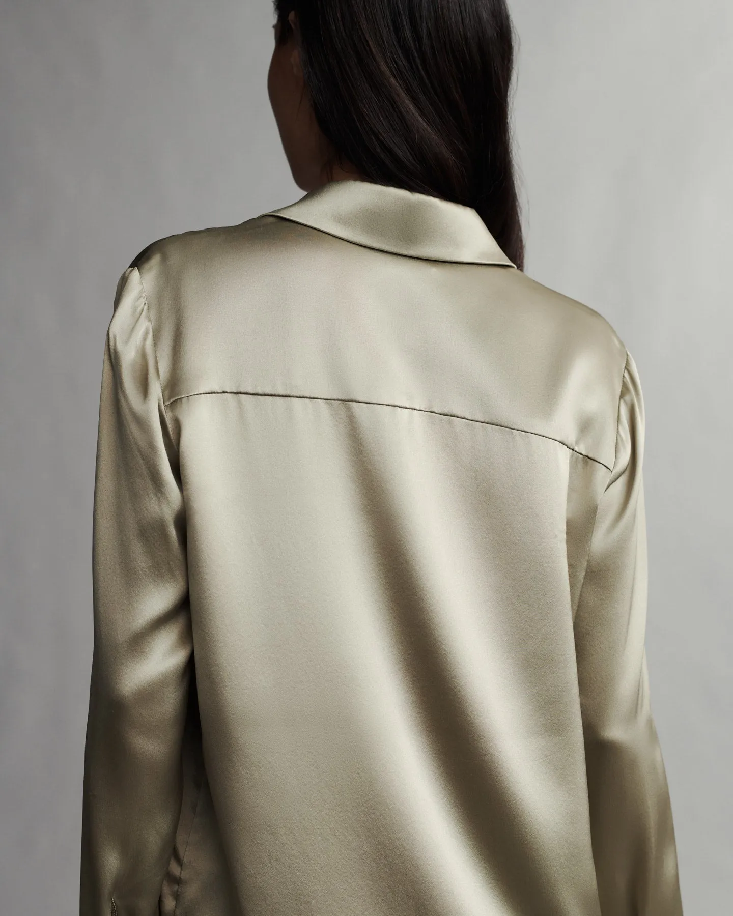 Object Of Affection Top With Sleeve Detail in Silk Charmeuse sold by TWP CLOTHING product image thumbnail 3