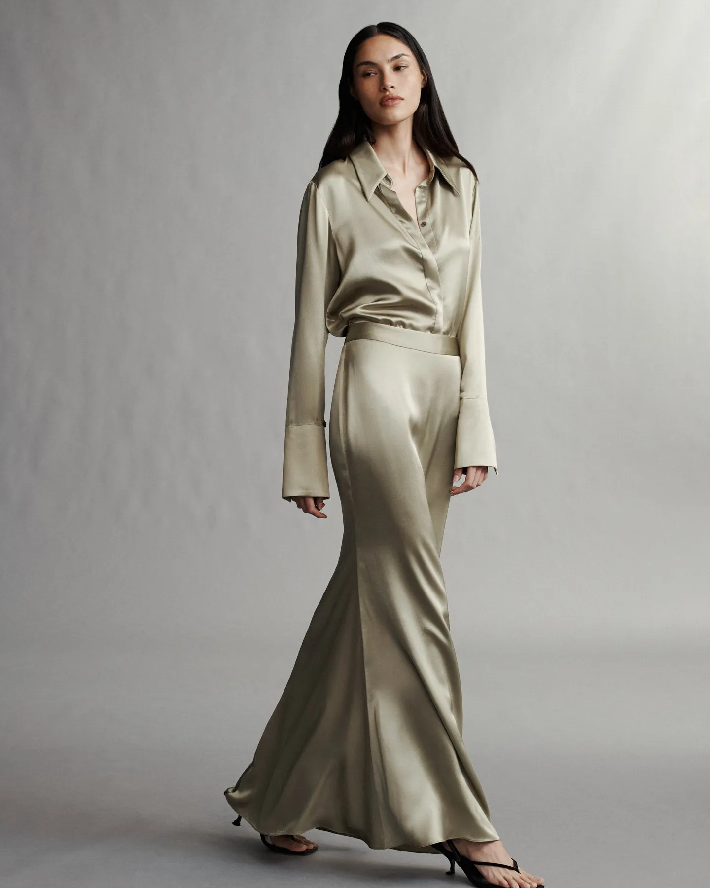 Object Of Affection Top With Sleeve Detail in Silk Charmeuse sold by TWP CLOTHING product image thumbnail 4