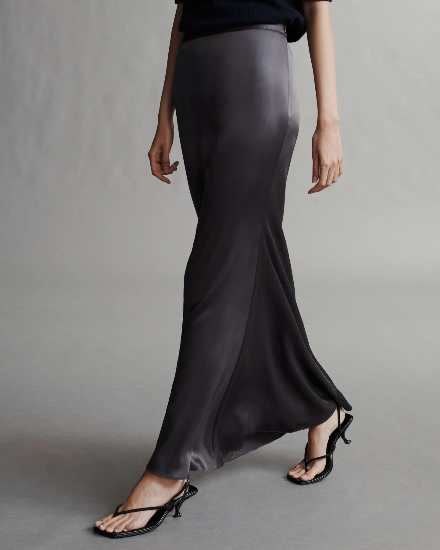 At Last Skirt in Silk Charmeuse sold by TWP CLOTHING