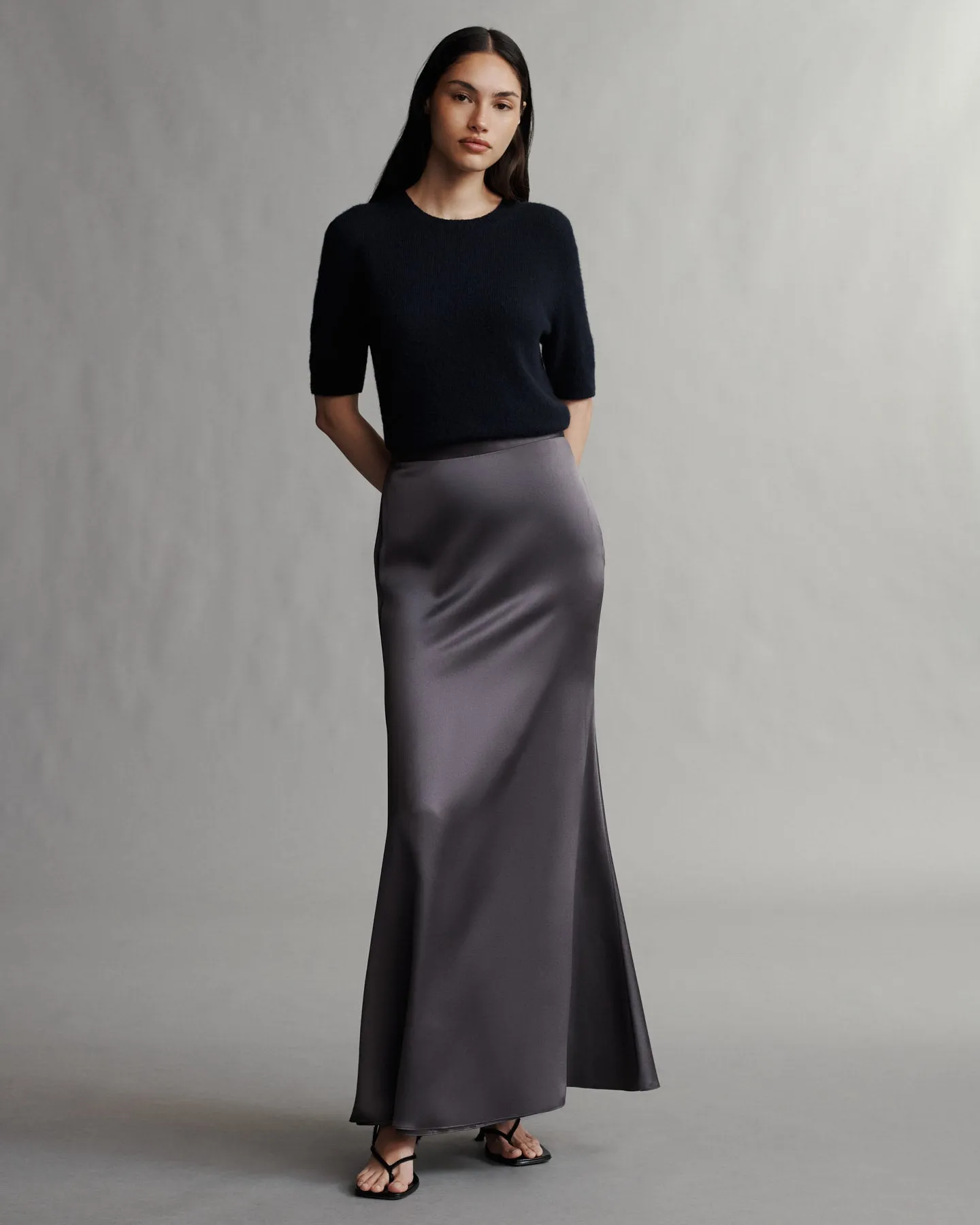 At Last Skirt in Silk Charmeuse sold by TWP CLOTHING product image thumbnail 4