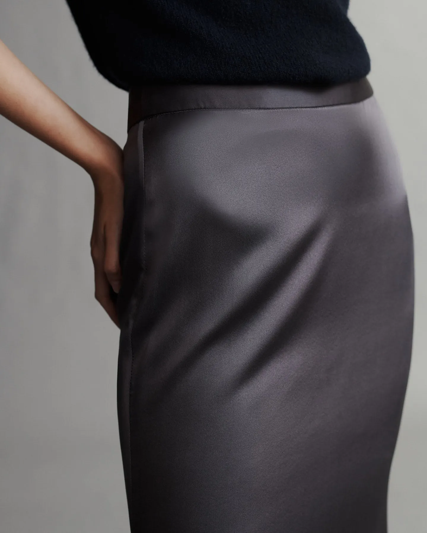 At Last Skirt in Silk Charmeuse sold by TWP CLOTHING product image thumbnail 3