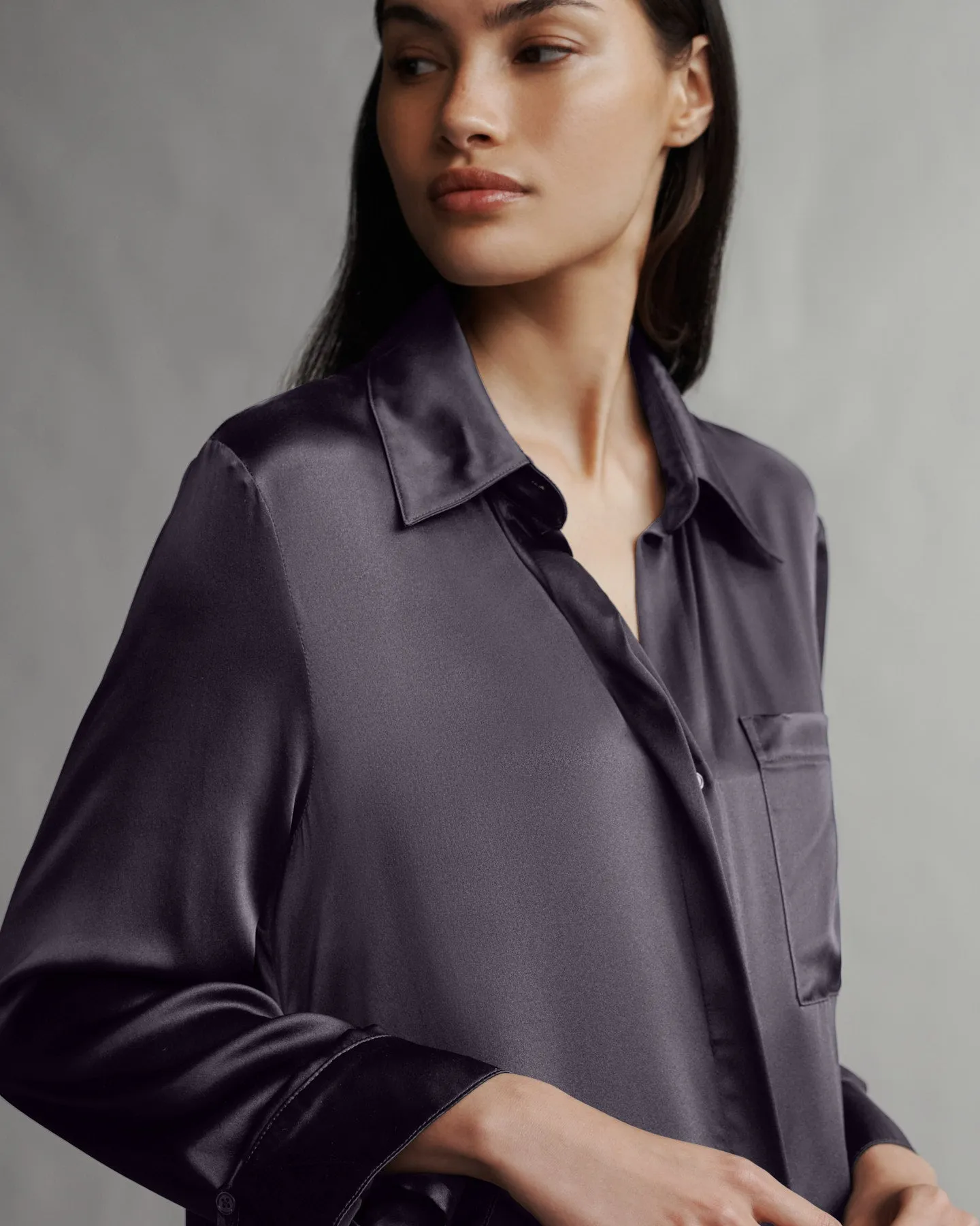 Jenny's Gown in Silk Charmeuse sold by TWP CLOTHING product image thumbnail 3