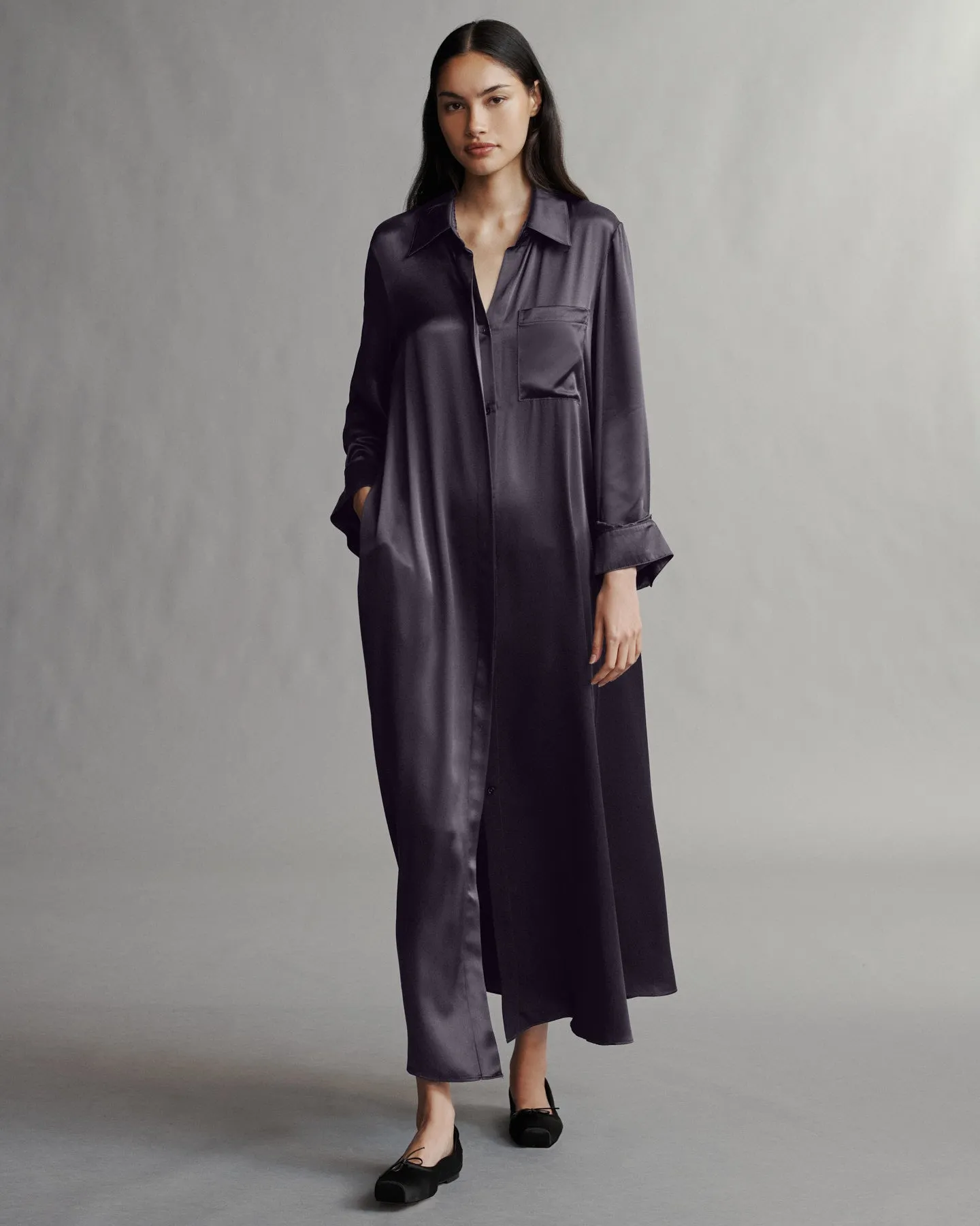 Jenny's Gown in Silk Charmeuse sold by TWP CLOTHING