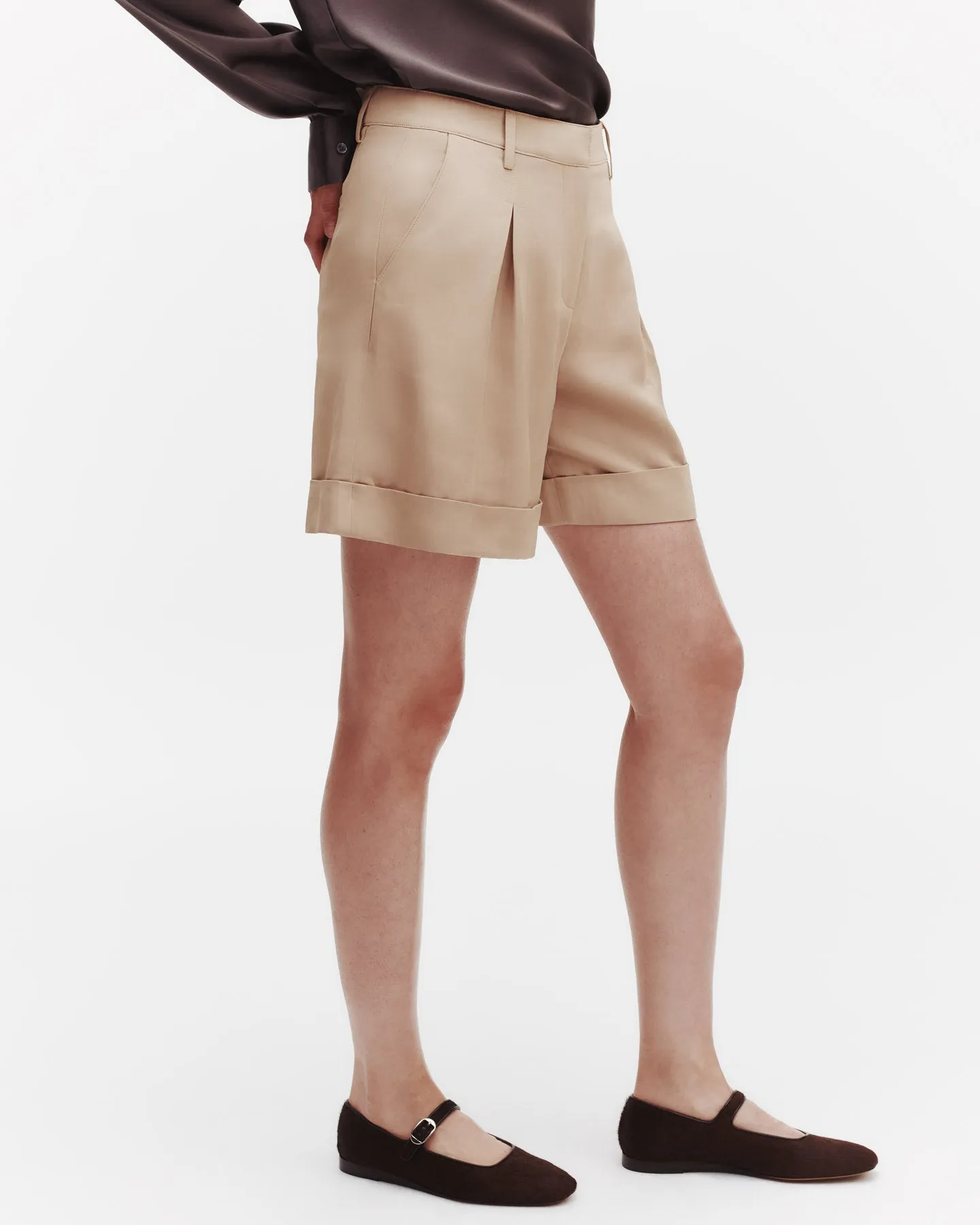 Thompson Short in Coated Viscose Linen sold by TWP CLOTHING product image thumbnail 3