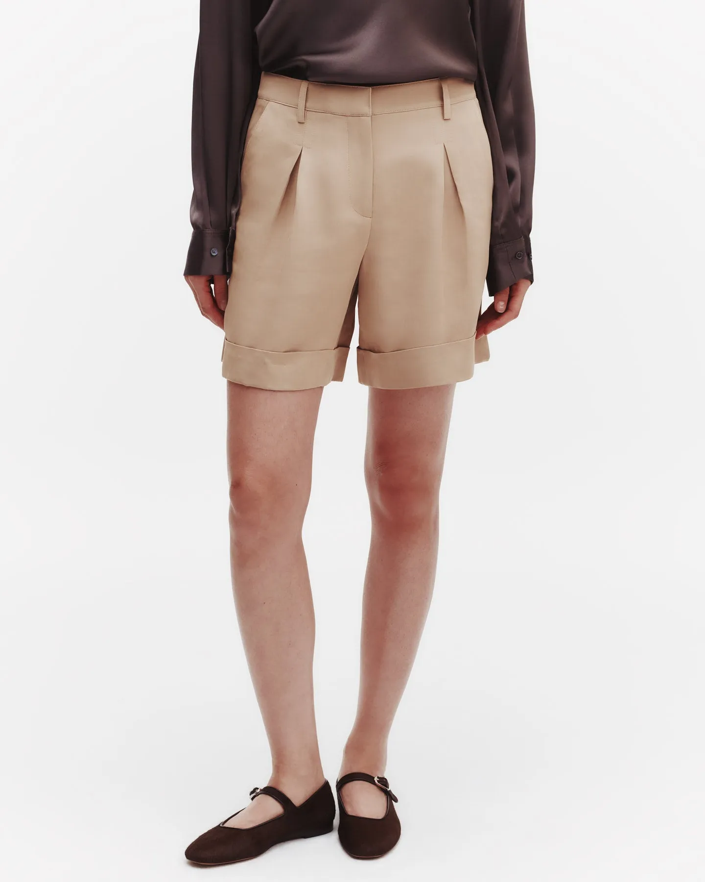 Thompson Short in Coated Viscose Linen sold by TWP CLOTHING product image thumbnail 2