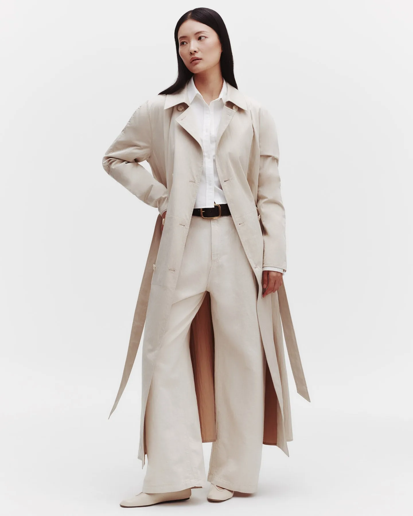 Back and Forth Trench in Water Repellent Canvas sold by TWP CLOTHING