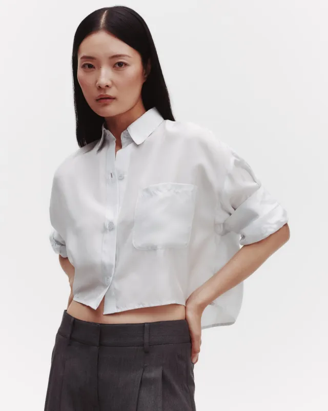 Next Ex Shirt in Washed Silk Habotai sold by TWP CLOTHING