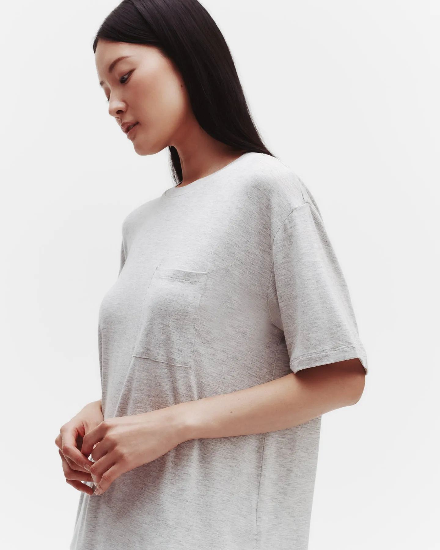 Big Boy Tee in Heathered Modal sold by TWP CLOTHING product image thumbnail 3