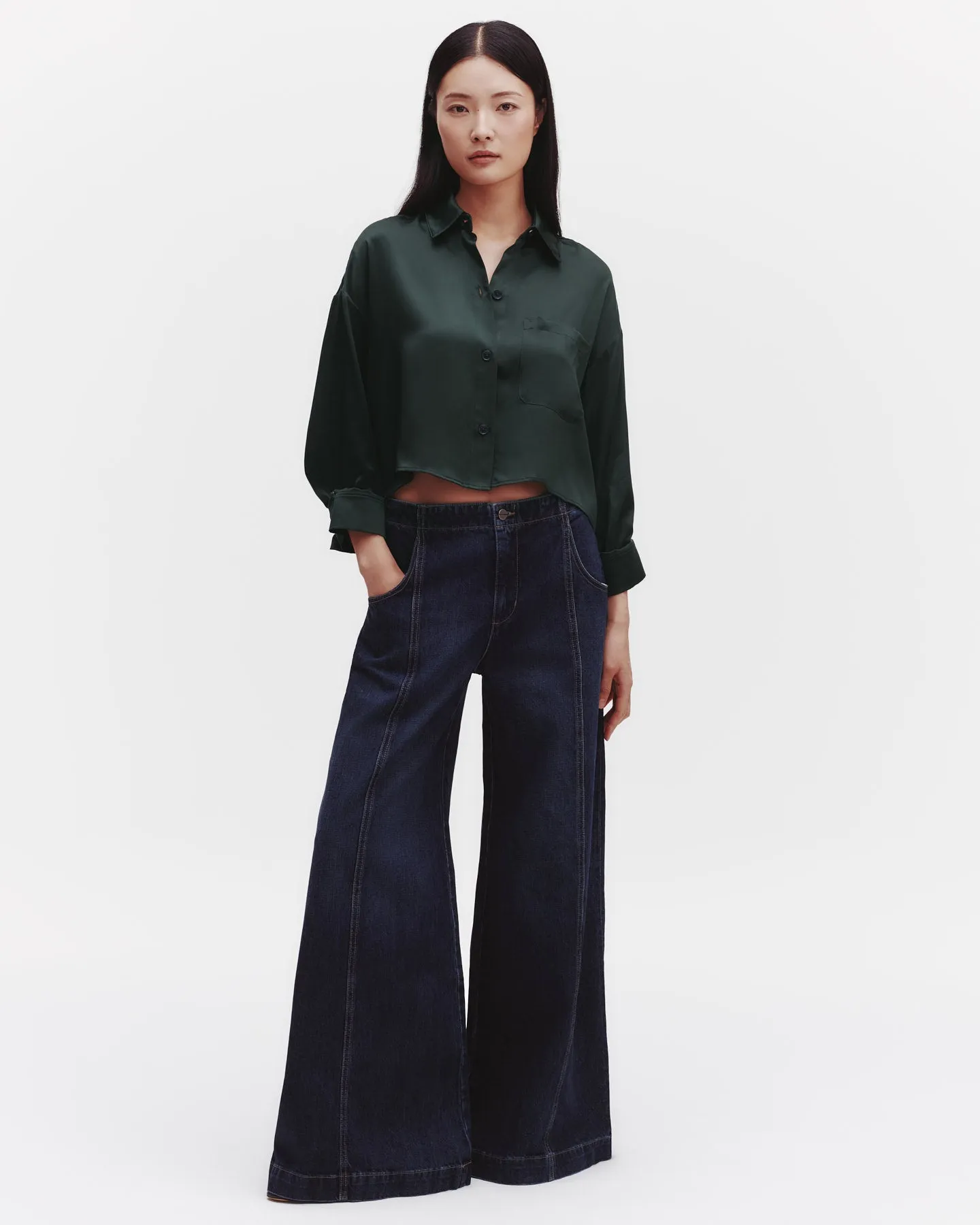 Soon To Be Ex Shirt in Silk Charmeuse sold by TWP CLOTHING product image thumbnail 4