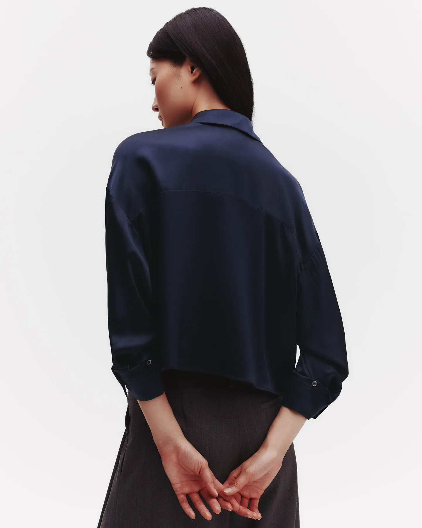 Soon To Be Ex Shirt in Silk Charmeuse sold by TWP CLOTHING product image thumbnail 4