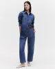 Jetties Beach Pant in Linen Cotton Denim sold by TWP CLOTHING