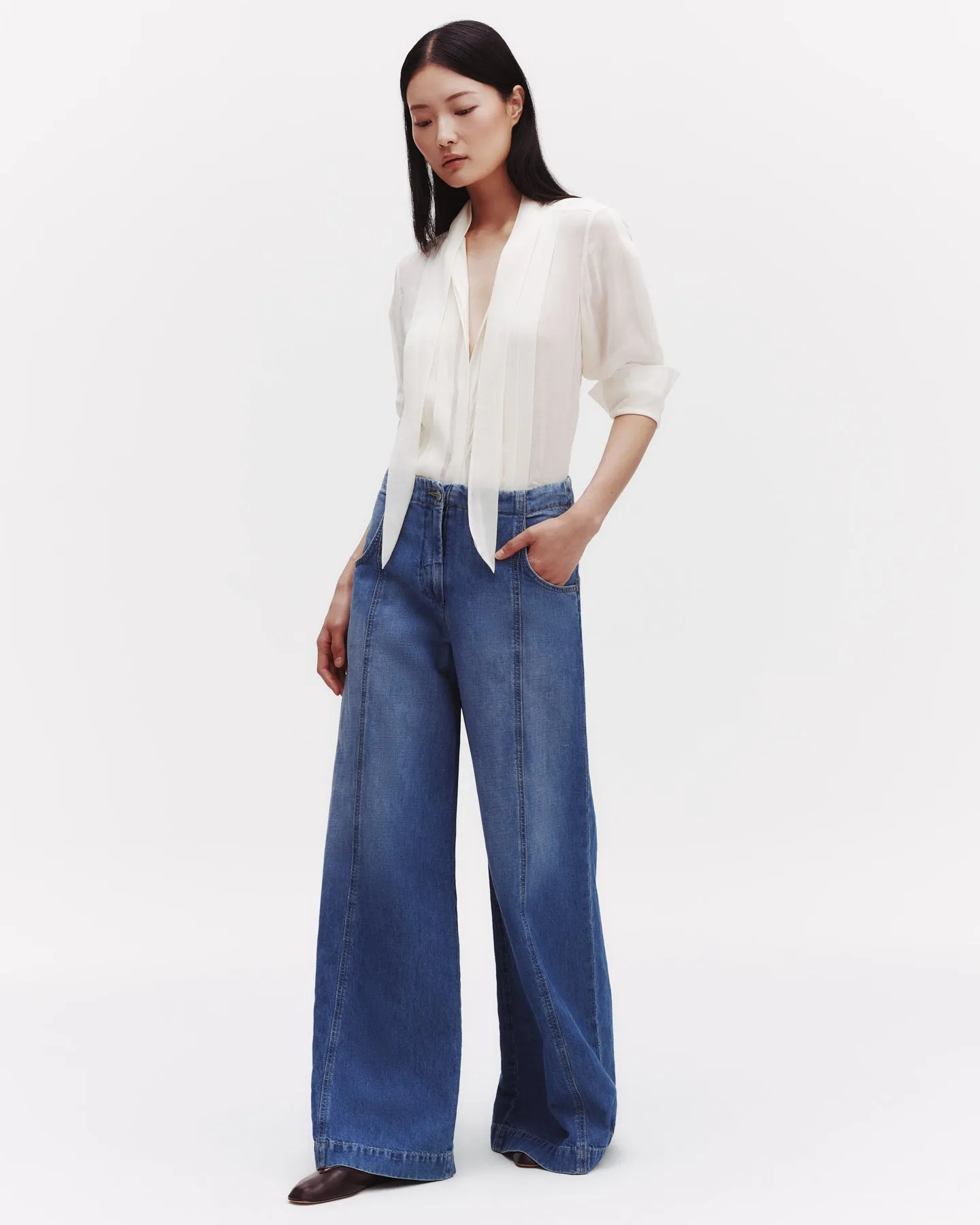 Bergman Top in Silk Georgette sold by TWP CLOTHING product image thumbnail 5