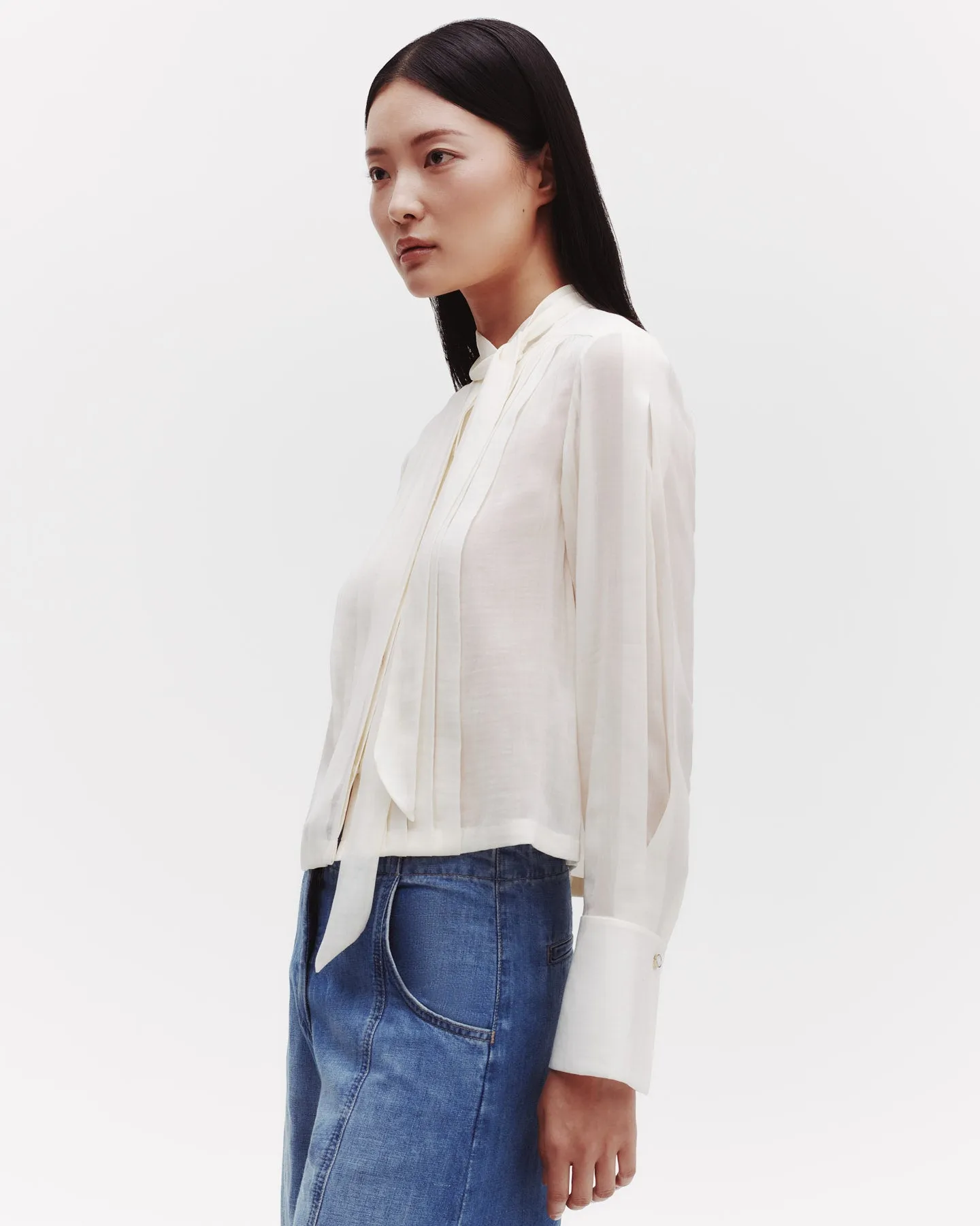 Bergman Top in Silk Georgette sold by TWP CLOTHING product image thumbnail 3