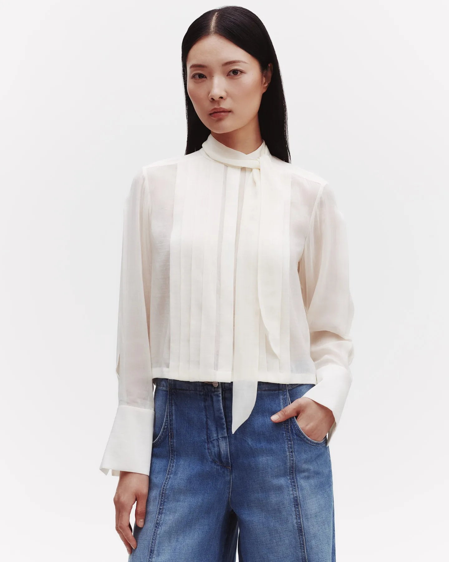 Bergman Top in Silk Georgette sold by TWP CLOTHING product image thumbnail 2