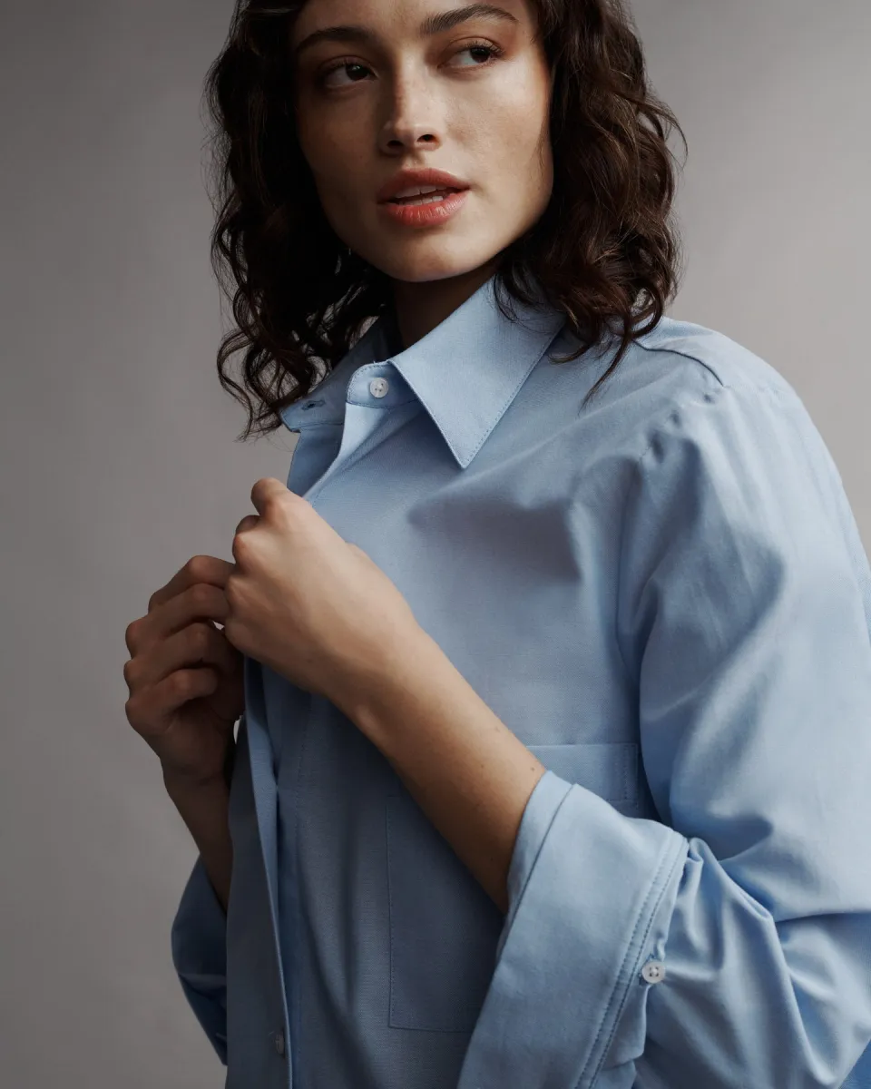 New Morning After Shirt in Oxford Cotton Shirting sold by TWP CLOTHING
