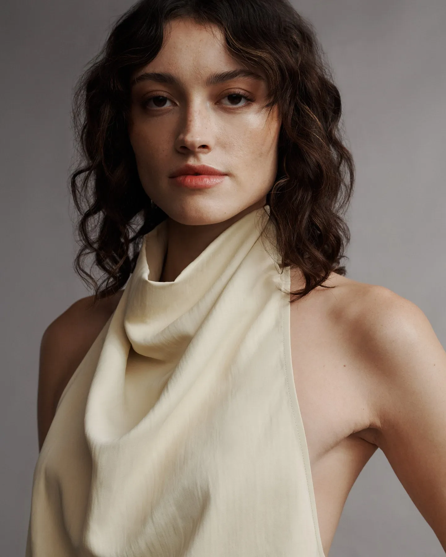 Friday Night Top in Coated Viscose Linen sold by TWP CLOTHING product image thumbnail 4