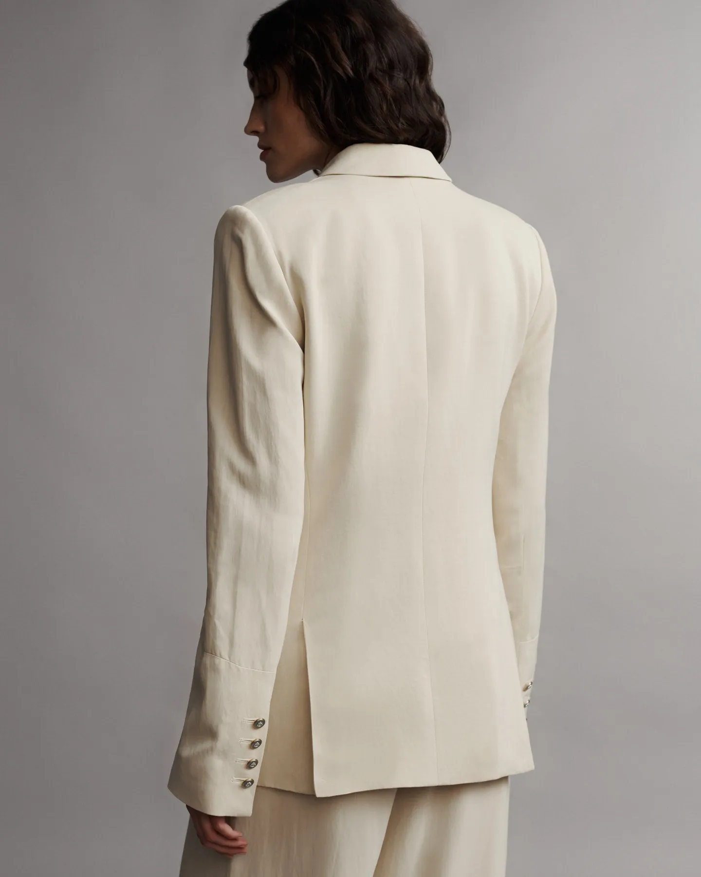 My Second Husband Blazer in Coated Viscose Linen sold by TWP CLOTHING product image thumbnail 5