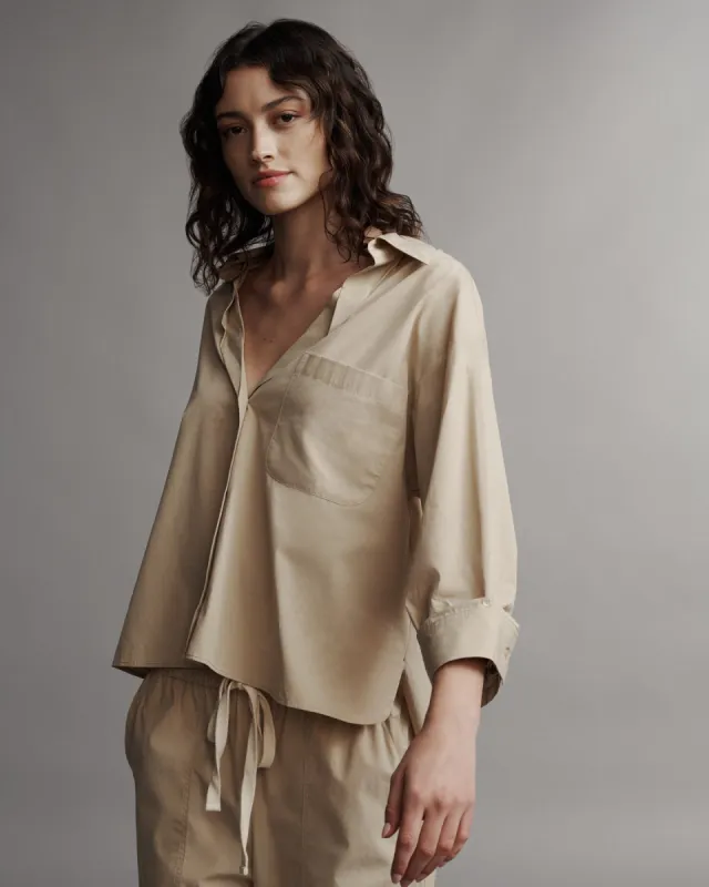 The Day After Shirt in Vintage Washed Cotton Poplin sold by TWP CLOTHING