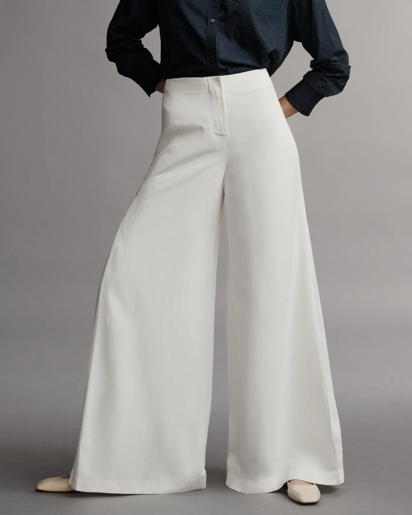 Stevie pant in Coated Viscose Linen sold by TWP CLOTHING product image thumbnail 2