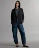Boyfriend Blazer with Zipper in cotton poplin sold by TWP CLOTHING