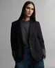 Boyfriend Blazer with Zipper in cotton poplin sold by TWP CLOTHING