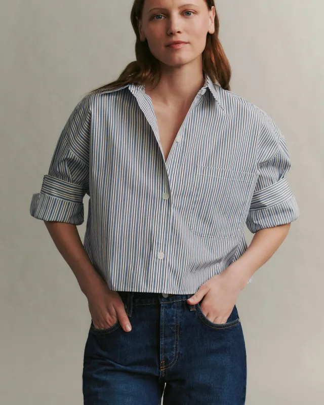 Next Ex Shirt in Breton Stripe sold by TWP CLOTHING