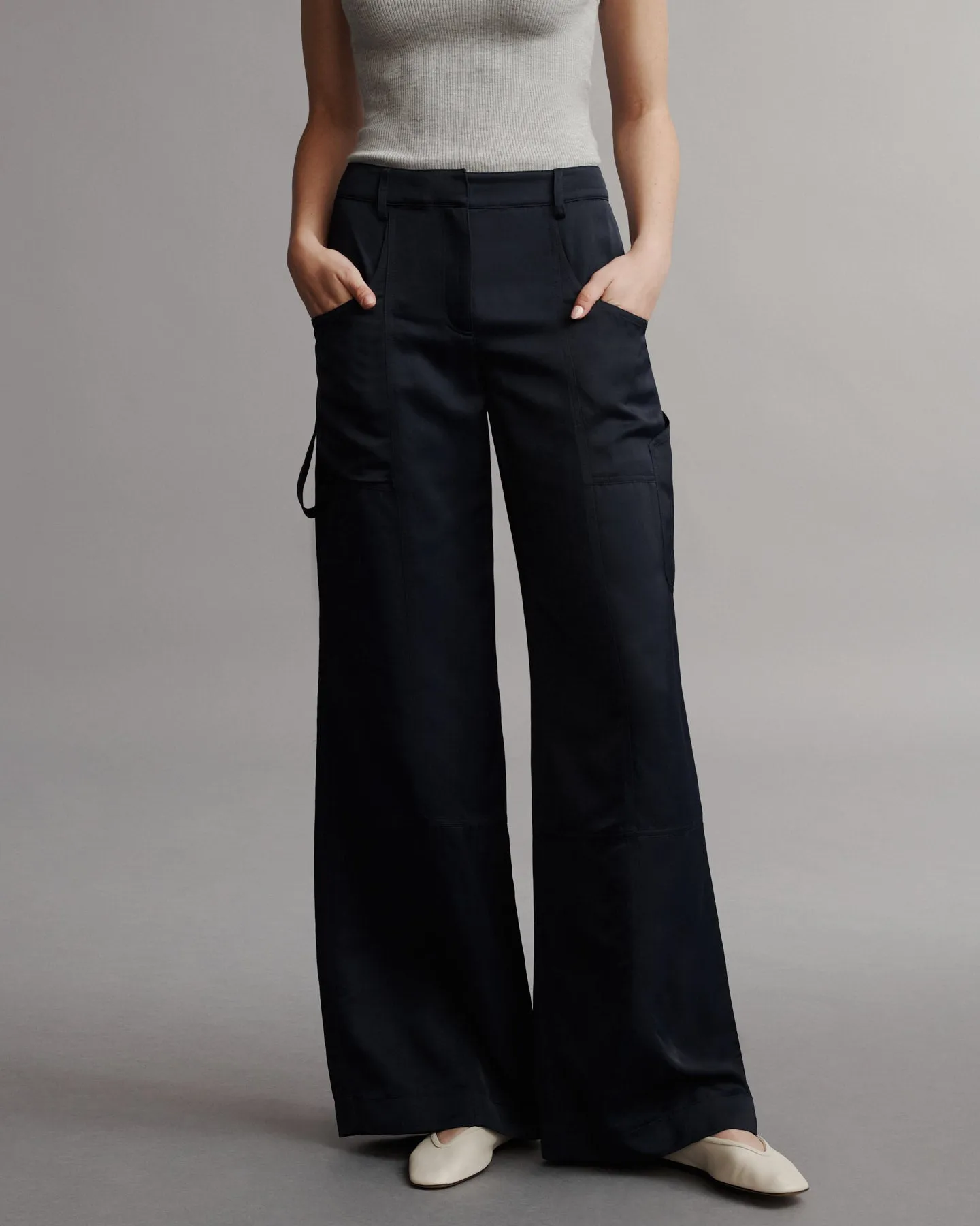 Chrystie St. Pant in Coated Viscose Linen sold by TWP CLOTHING product image thumbnail 3