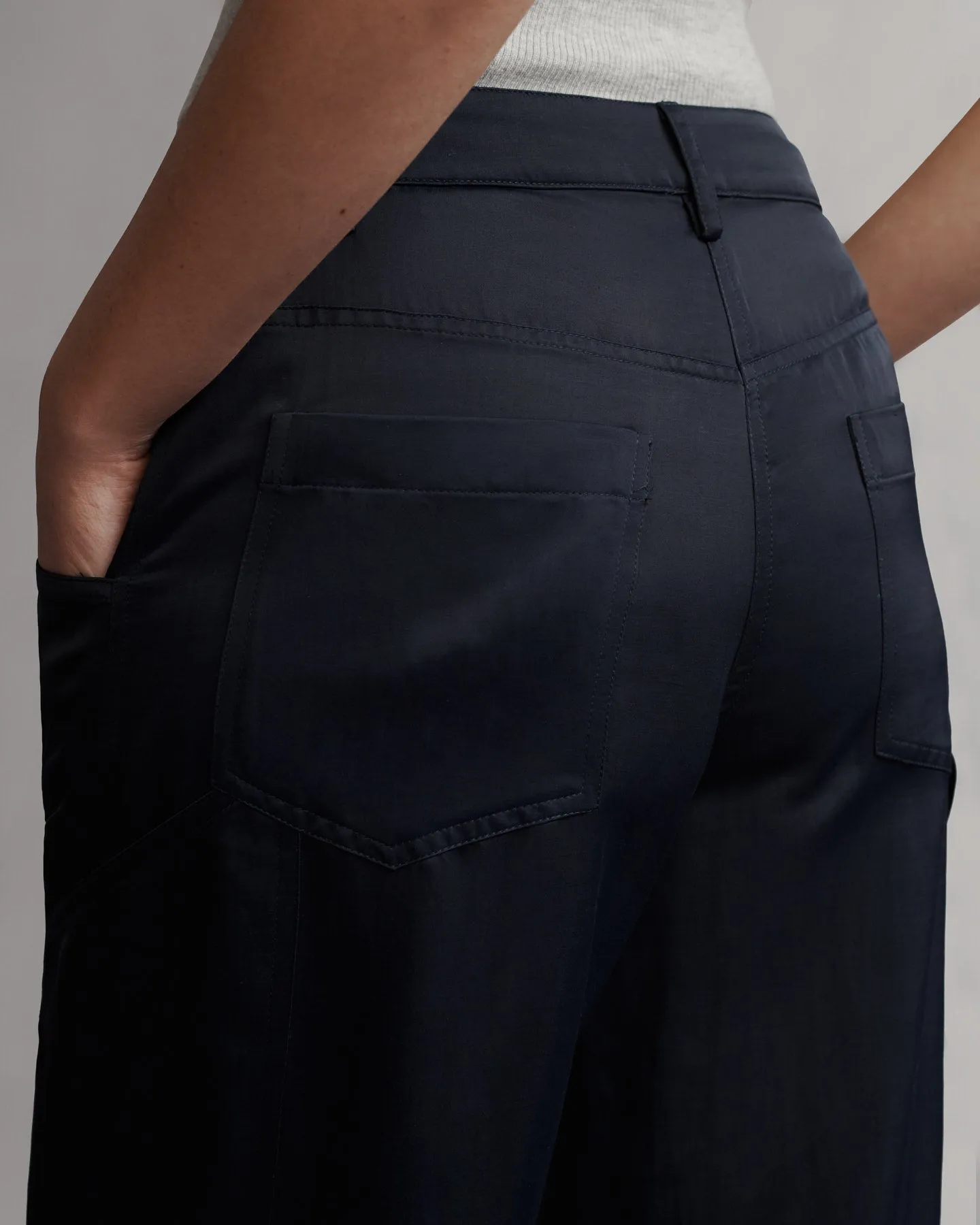 Chrystie St. Pant in Coated Viscose Linen sold by TWP CLOTHING product image thumbnail 4