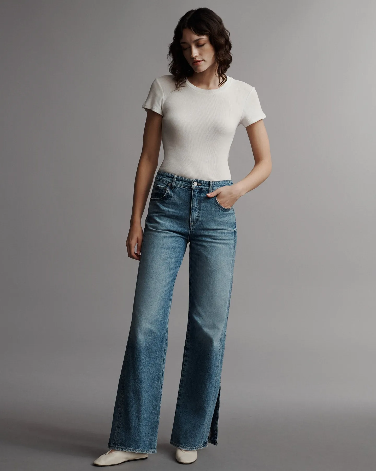 Tangled Up In Blue Jean in Vintage Wash Denim sold by TWP CLOTHING product image thumbnail 2