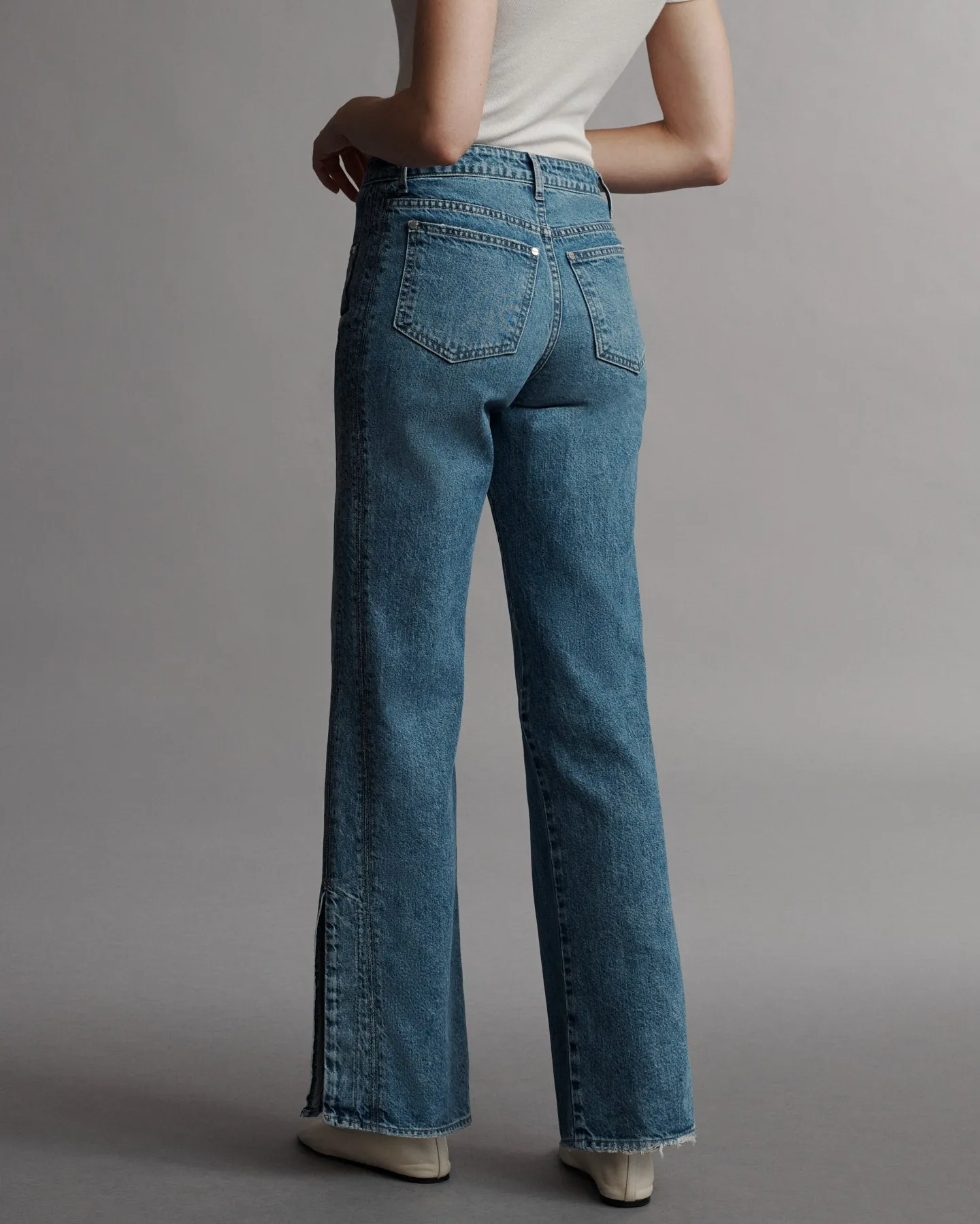 Tangled Up In Blue Jean in Vintage Wash Denim sold by TWP CLOTHING product image thumbnail 5