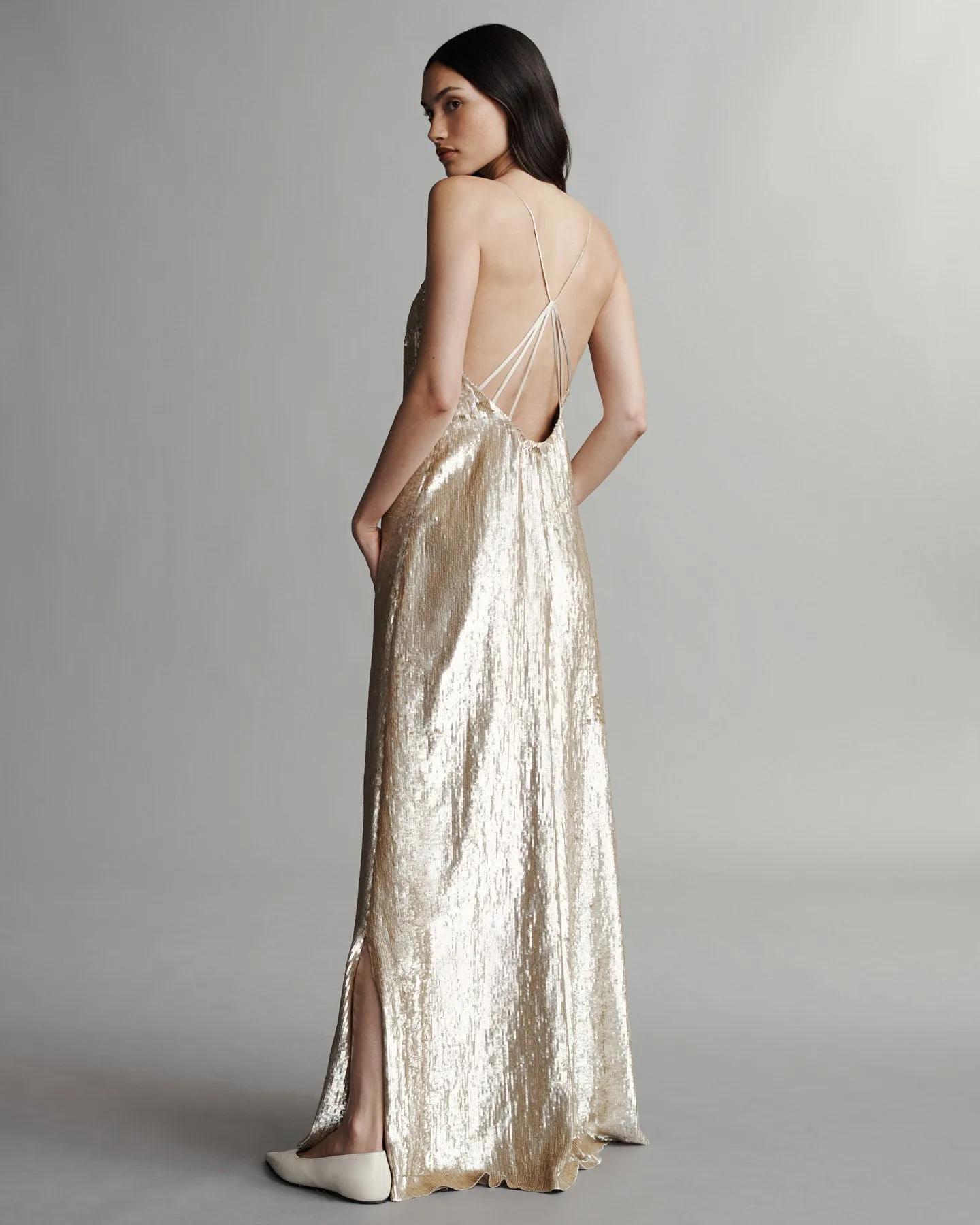 Josephine Dress in Crosshatch Beading sold by TWP CLOTHING product image thumbnail 5