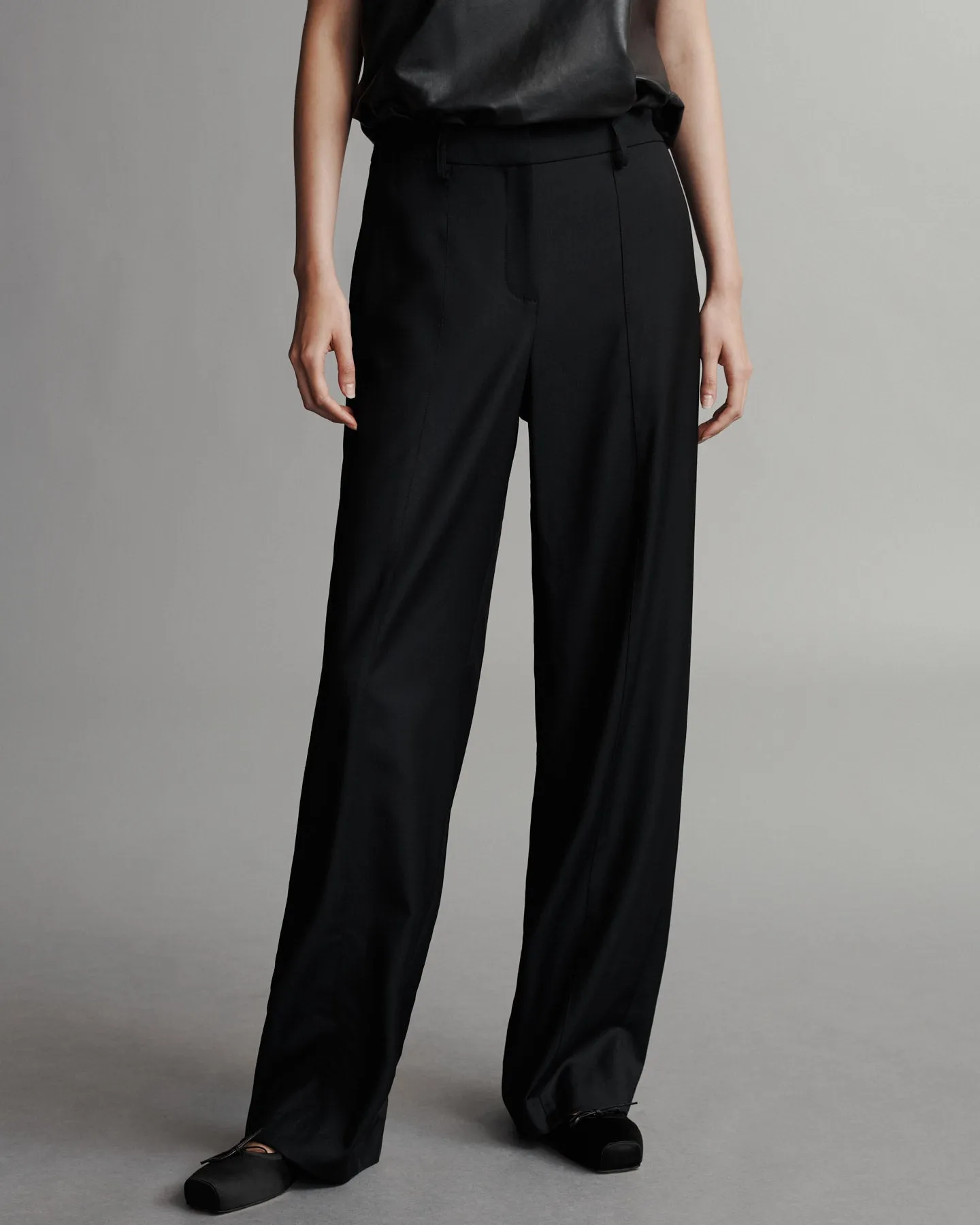 Elizabeth St. Pant in Superfine Tux Cloth sold by TWP CLOTHING