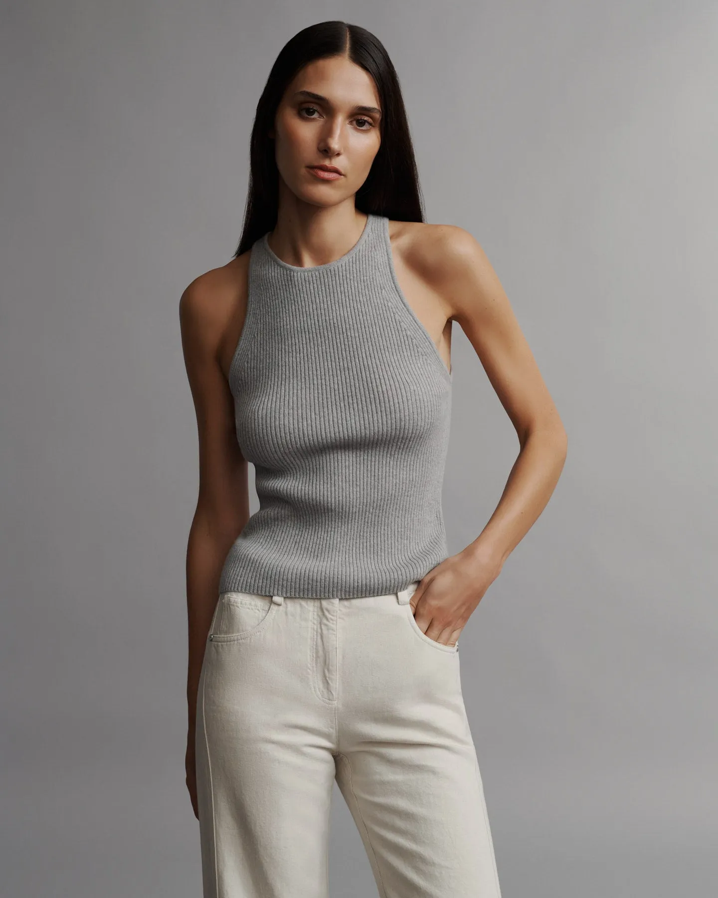 Harbor Tank in Cashmere sold by TWP CLOTHING product image thumbnail 2