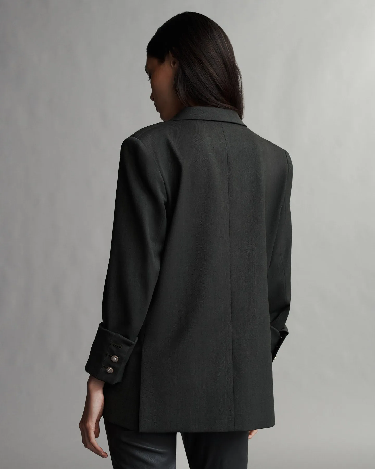 Boyfriend Blazer in Wool Twill sold by TWP CLOTHING product image thumbnail 5